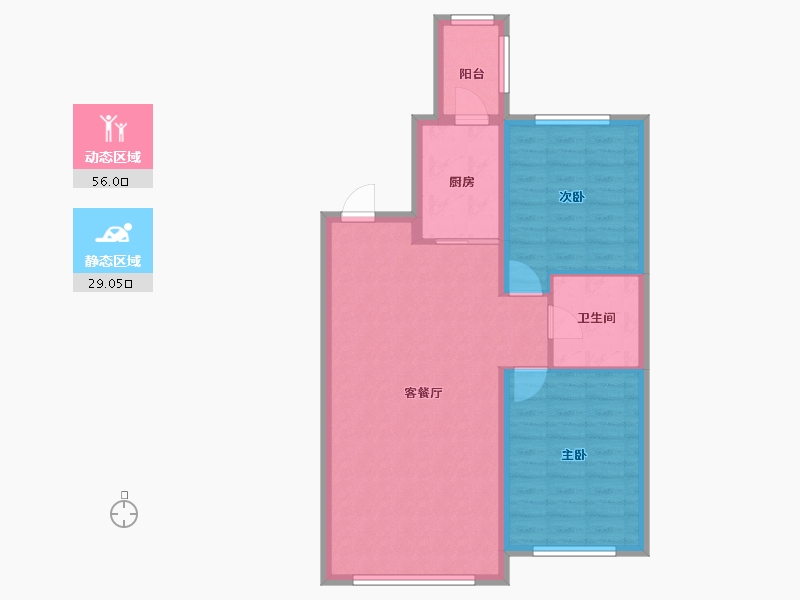 黑龙江省-哈尔滨市-华居水木天成-77.00-户型库-动静分区