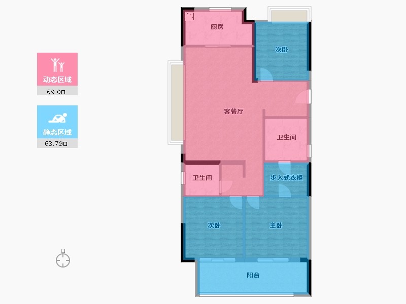 江西省-南昌市-弘阳时光里-121.01-户型库-动静分区