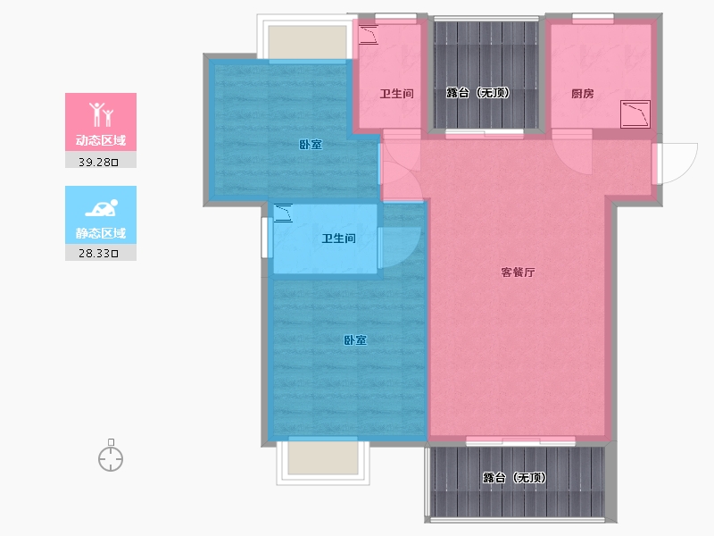 江苏省-南京市-华辉秦淮湾-72.00-户型库-动静分区