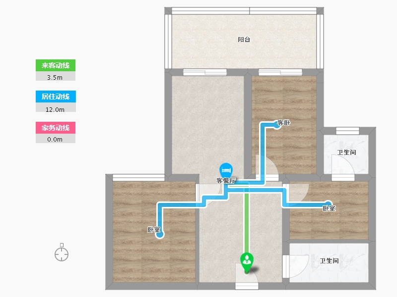 陕西省-西安市-观澜天下-58.23-户型库-动静线