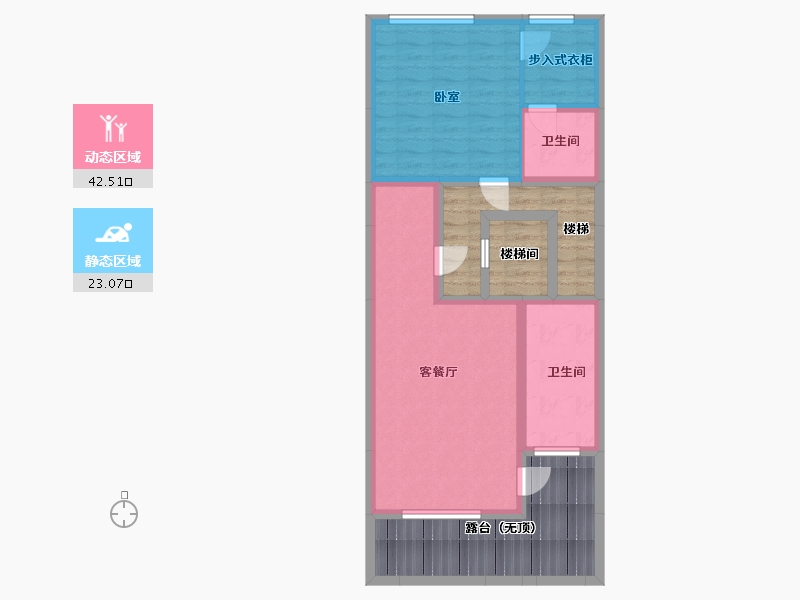 辽宁省-鞍山市-鸿升•壹号公馆-81.64-户型库-动静分区