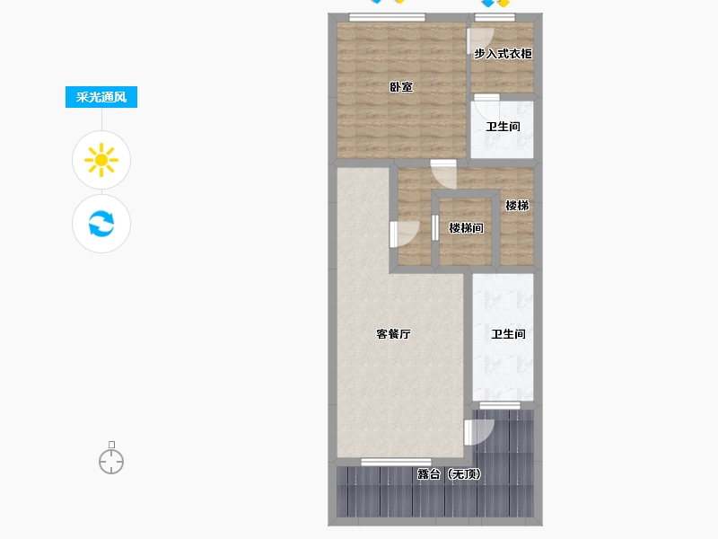 辽宁省-鞍山市-鸿升•壹号公馆-81.64-户型库-采光通风