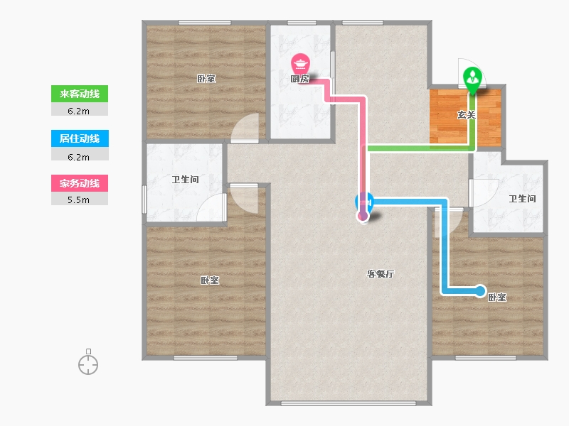 辽宁省-盘锦市-纳帕溪谷·瑞府-97.12-户型库-动静线