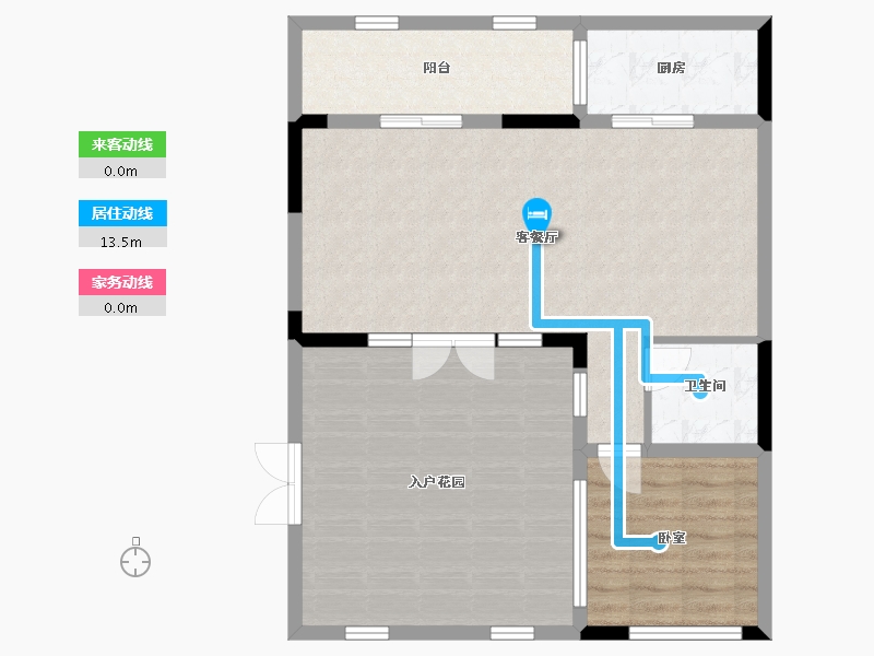 云南省-西双版纳傣族自治州-融创西双版纳旅游度假区-86.48-户型库-动静线