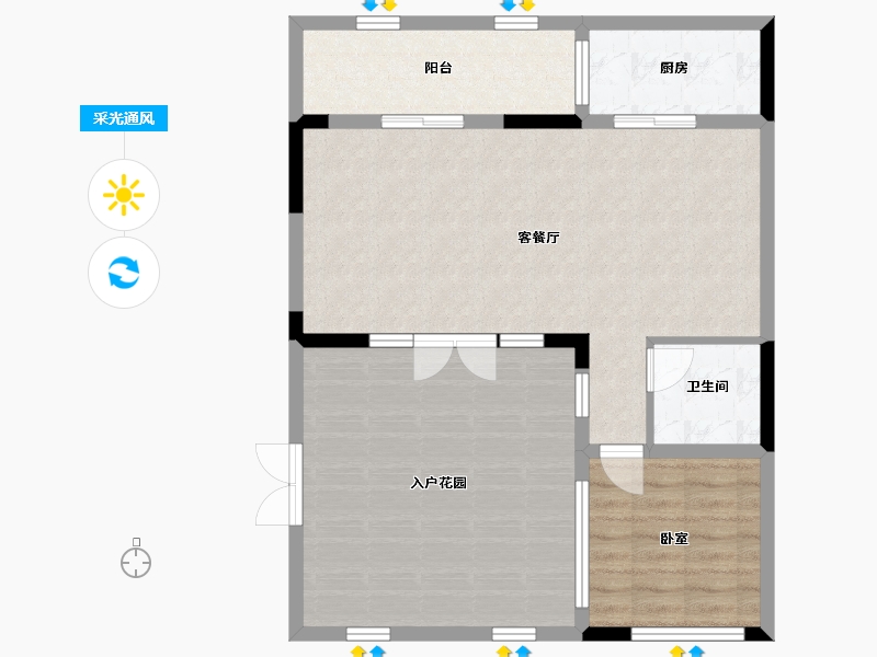 云南省-西双版纳傣族自治州-融创西双版纳旅游度假区-86.48-户型库-采光通风