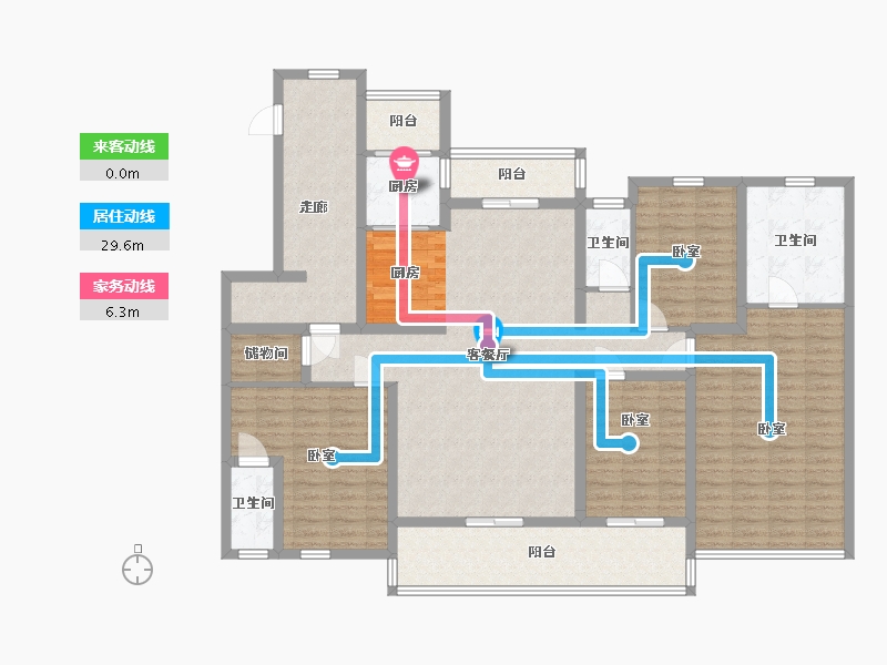 江苏省-南京市-碧桂园江南世家-158.68-户型库-动静线