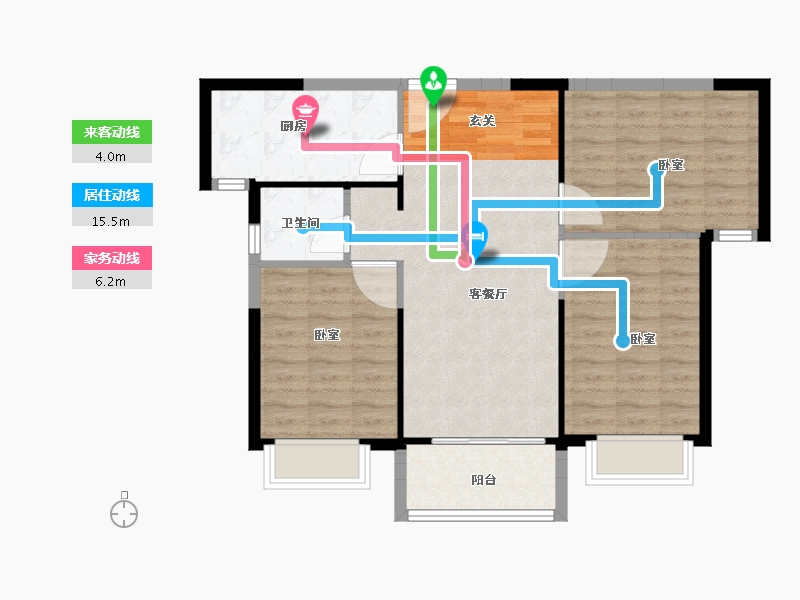 陕西省-西安市-奥园誉府-82.01-户型库-动静线