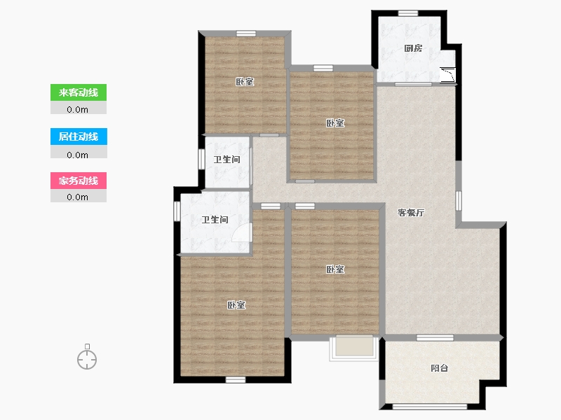 江苏省-南京市-弘阳禹洲时光印象-144.00-户型库-动静线