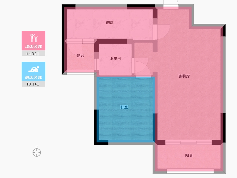 云南省-西双版纳傣族自治州-融创西双版纳旅游度假区-47.94-户型库-动静分区