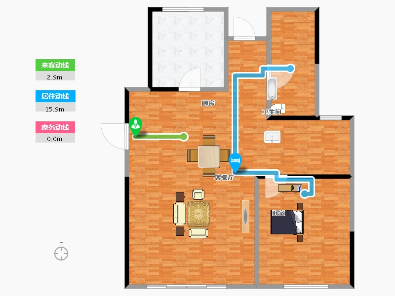 陕西省-西安市-科为城墅-190.00-户型库-动静线