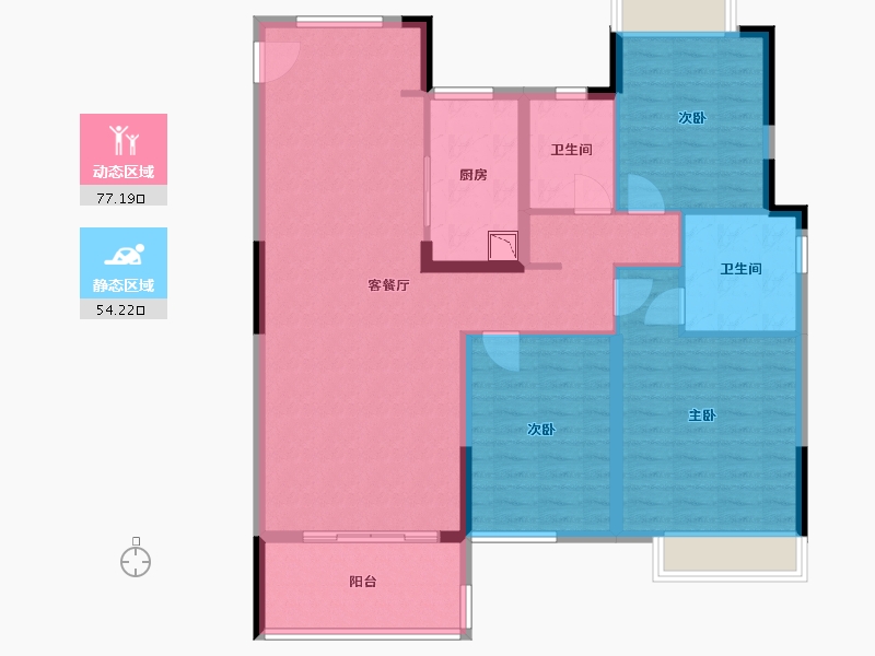 江西省-南昌市-弘阳时光里-118.99-户型库-动静分区