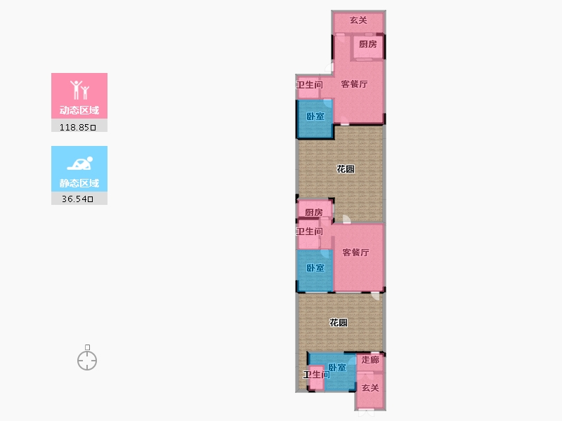 辽宁省-营口市-五矿铂海院子-239.72-户型库-动静分区