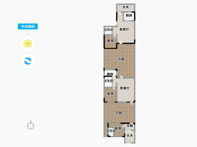 辽宁省-营口市-五矿铂海院子-239.72-户型库-采光通风