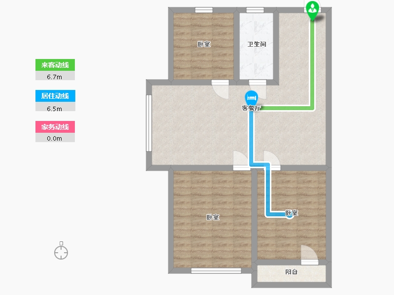 辽宁省-鞍山市-富甲天下-81.90-户型库-动静线