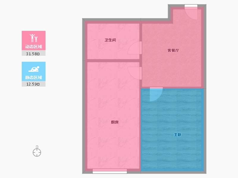 黑龙江省-哈尔滨市-华居水木天成-39.78-户型库-动静分区