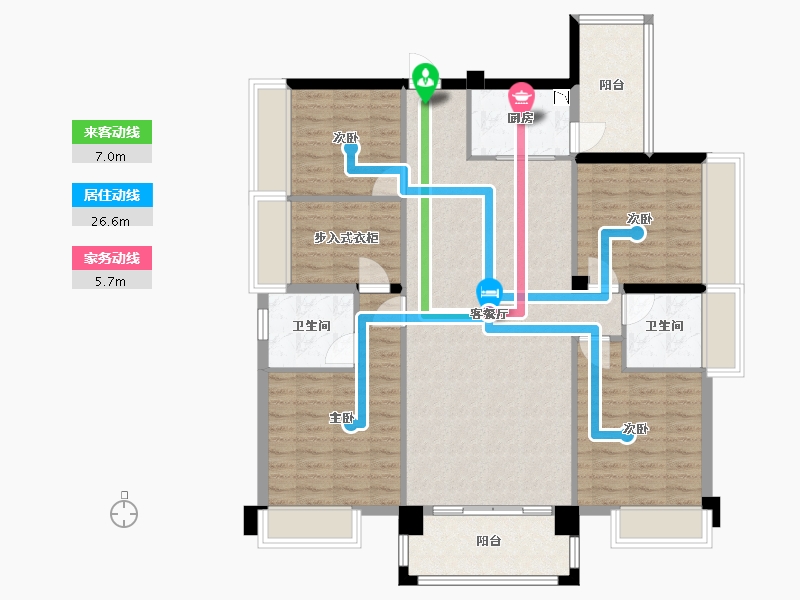 广西壮族自治区-梧州市-万通丽城-117.75-户型库-动静线