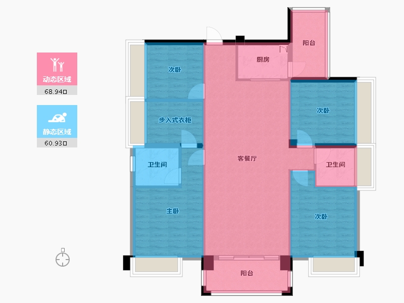 广西壮族自治区-梧州市-万通丽城-117.75-户型库-动静分区