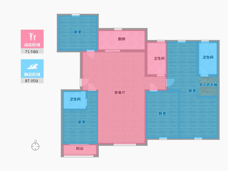 辽宁省-盘锦市-精工福地-143.14-户型库-动静分区