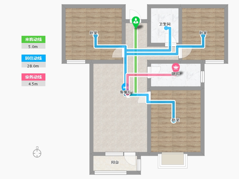 河北省-邢台市-东胜紫御兰庭-79.34-户型库-动静线