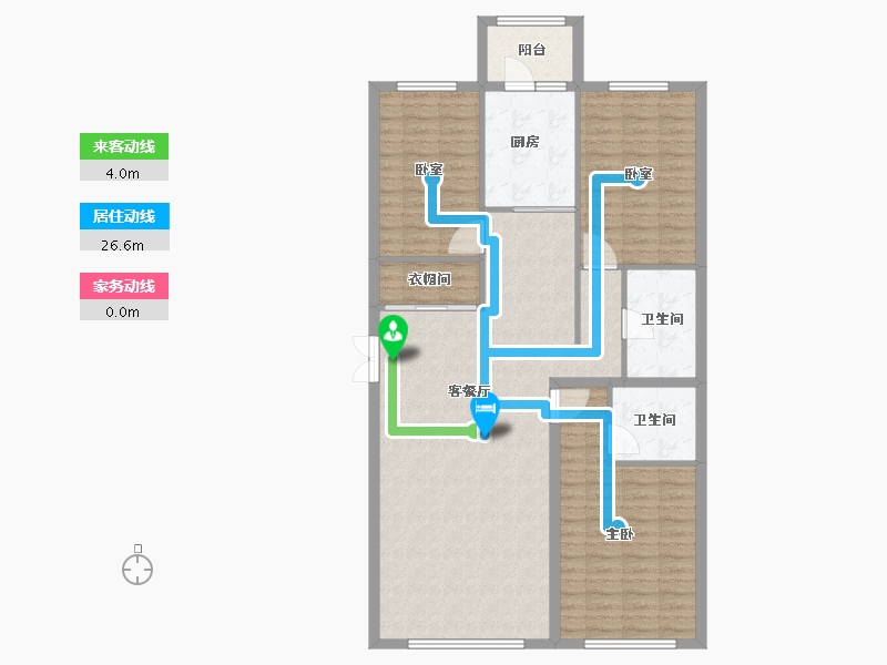 黑龙江省-佳木斯市-万公馆-116.59-户型库-动静线