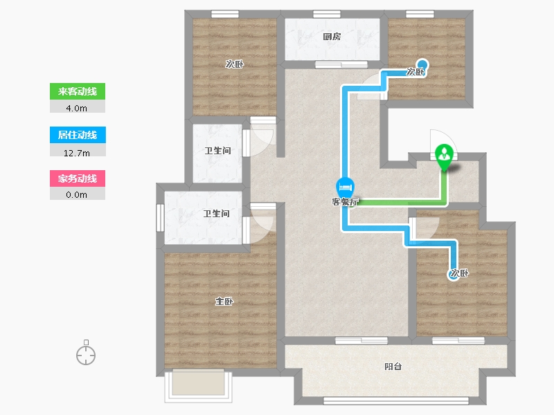 陕西省-西安市-华润置地未来城市-104.01-户型库-动静线