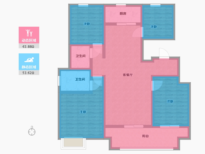 陕西省-西安市-华润置地未来城市-104.01-户型库-动静分区