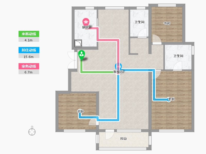 黑龙江省-哈尔滨市-华润置地·静安府-112.19-户型库-动静线