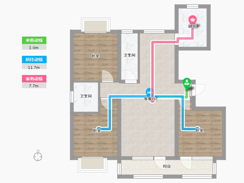 河北省-邢台市-东胜紫御兰庭-78.99-户型库-动静线