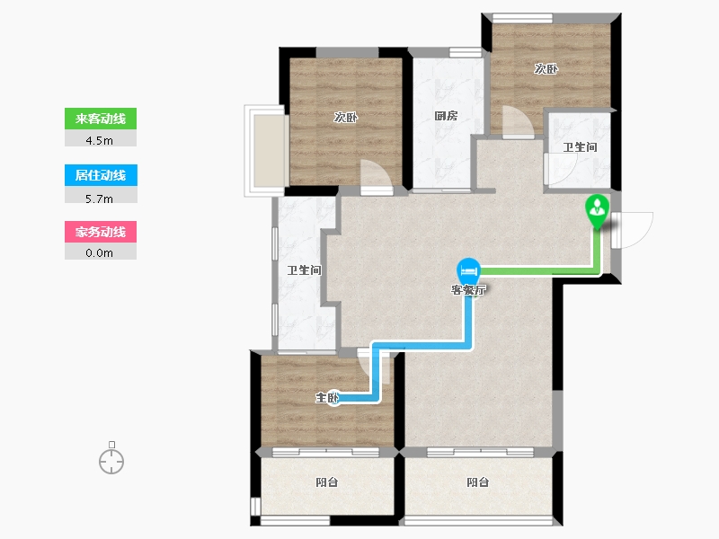 河北省-保定市-北京华银城-80.04-户型库-动静线