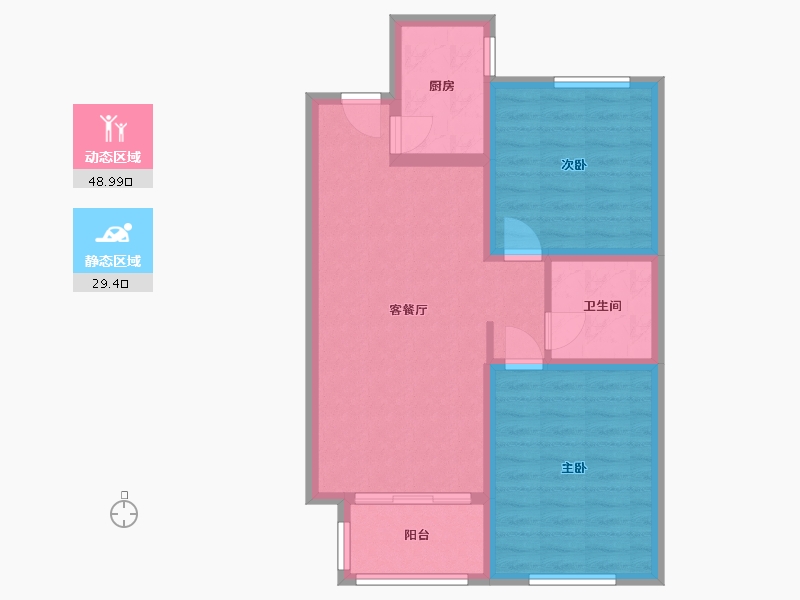 河北省-保定市-北京华银城-70.00-户型库-动静分区