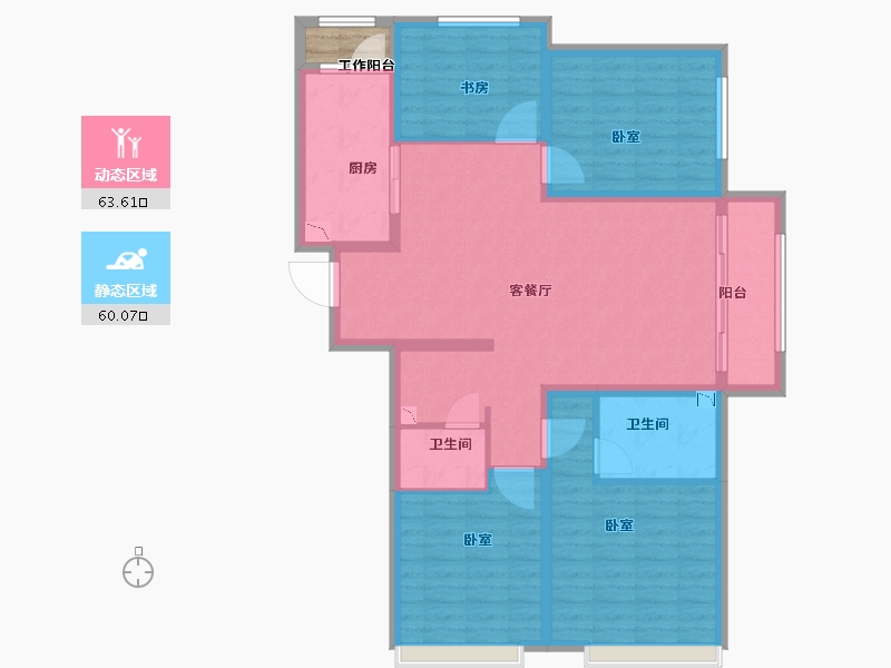 山西省-太原市-保利壹号公馆四期-113.00-户型库-动静分区