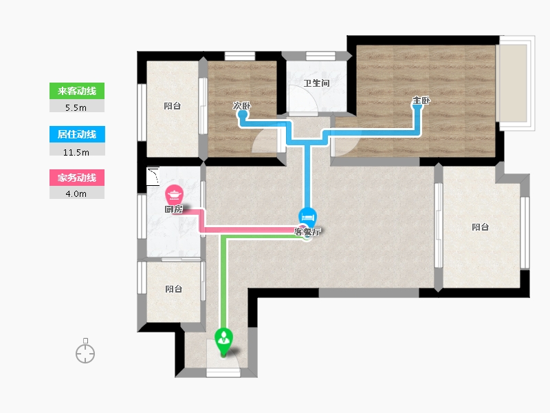 河北省-保定市-北京华银城-63.00-户型库-动静线