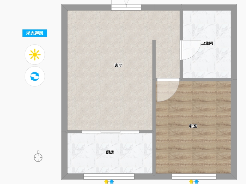 黑龙江省-佳木斯市-万公馆-42.06-户型库-采光通风