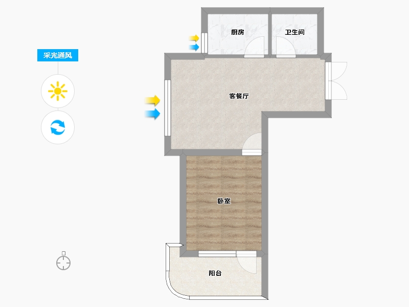 辽宁省-葫芦岛市-红海湾二期-43.17-户型库-采光通风