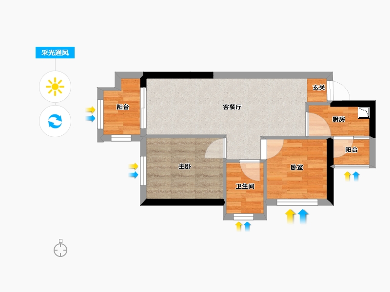 广西壮族自治区-柳州市-香颂·蔚澜半岛-40.76-户型库-采光通风