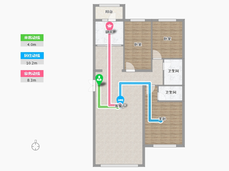 黑龙江省-佳木斯市-万公馆-118.09-户型库-动静线