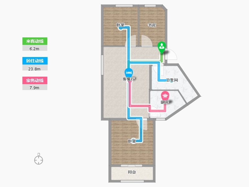 辽宁省-大连市-法兰1710-120.01-户型库-动静线