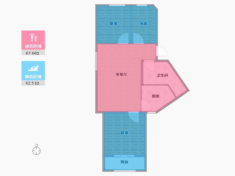 辽宁省-大连市-法兰1710-120.01-户型库-动静分区