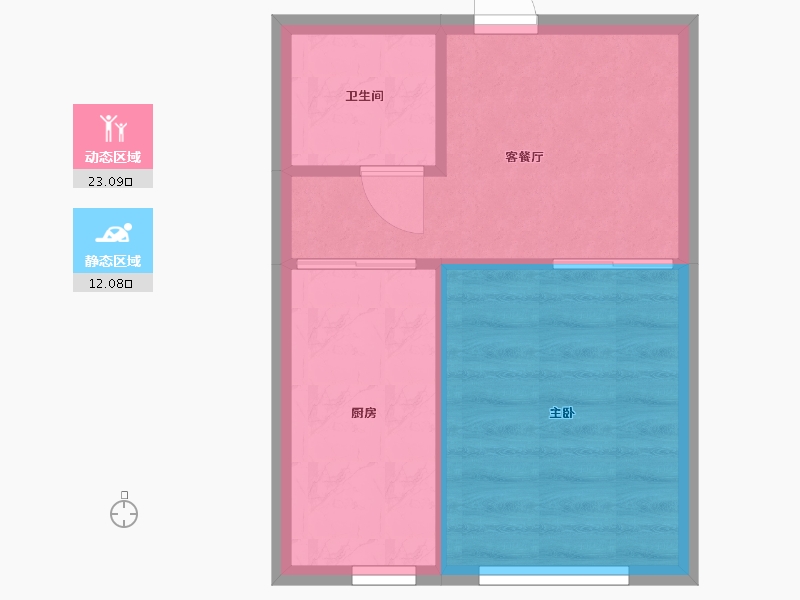 辽宁省-抚顺市-南一雅苑-31.56-户型库-动静分区