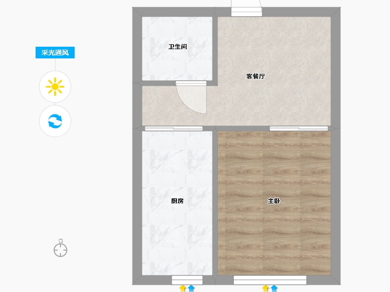 辽宁省-抚顺市-南一雅苑-31.56-户型库-采光通风