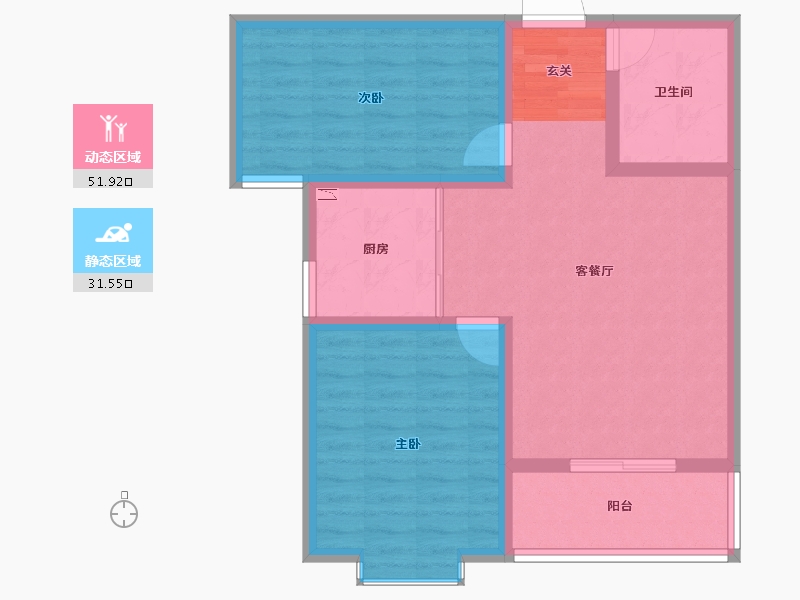 河北省-保定市-林生自然城-74.71-户型库-动静分区