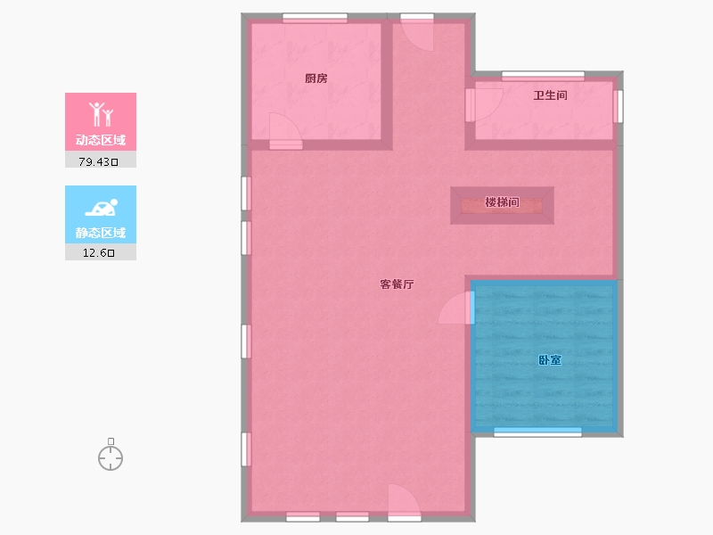 辽宁省-大连市-青澜山-82.48-户型库-动静分区