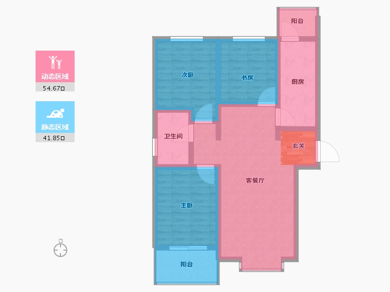 河北省-保定市-林生自然城-86.01-户型库-动静分区