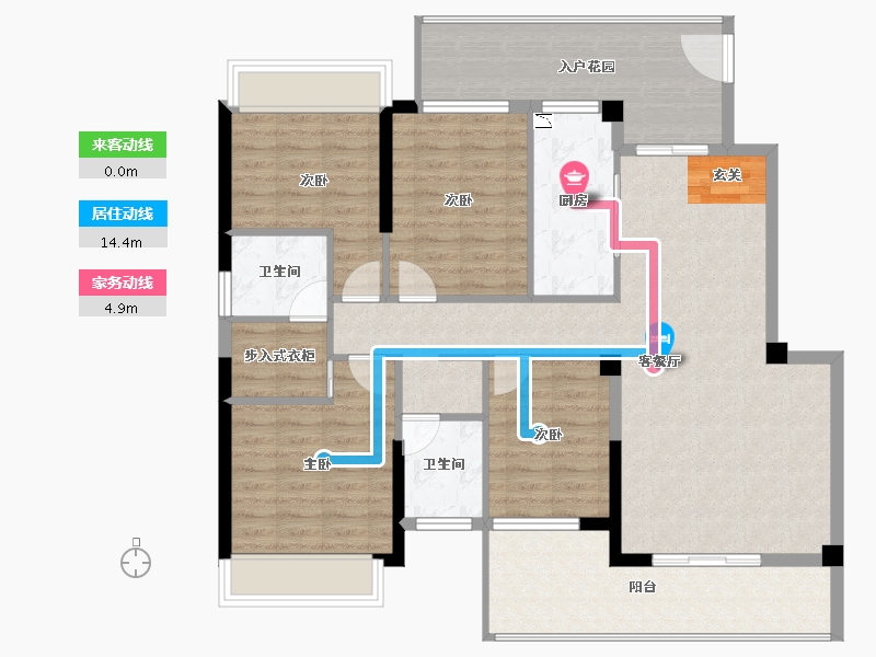 云南省-曲靖市-桐乐公园学府-120.36-户型库-动静线