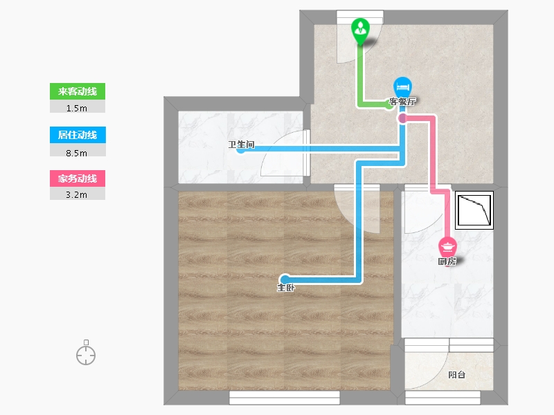 黑龙江省-哈尔滨市-融创公园壹号-28.72-户型库-动静线