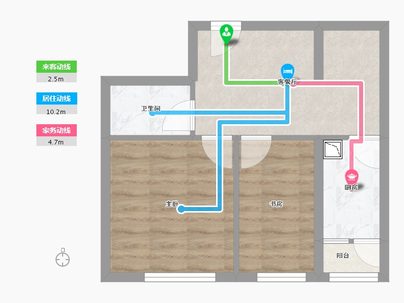 黑龙江省-哈尔滨市-融创公园壹号-38.38-户型库-动静线