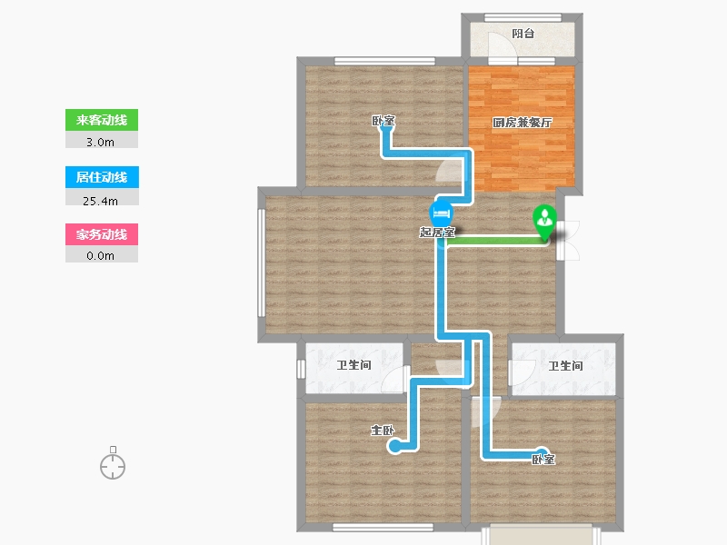 黑龙江省-佳木斯市-宜福·九郡-118.09-户型库-动静线