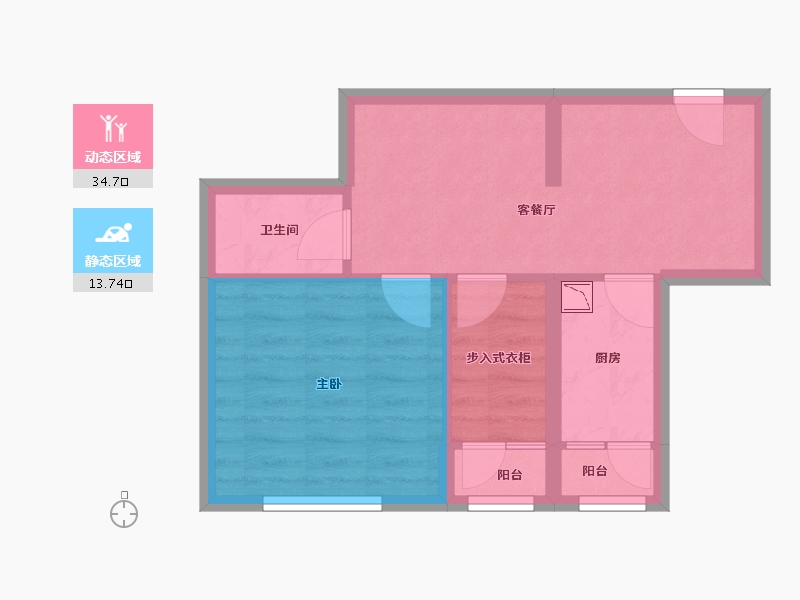 黑龙江省-哈尔滨市-融创公园壹号-42.35-户型库-动静分区