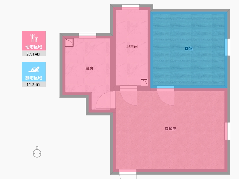 辽宁省-锦州市-东一锦绣蓝湾-39.62-户型库-动静分区