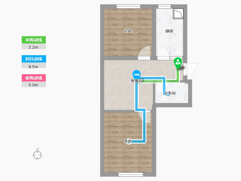 黑龙江省-哈尔滨市-融创公园壹号-41.59-户型库-动静线